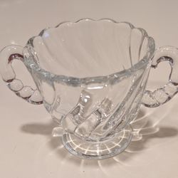 Vintage Fostoria Colony Swirl Sugar Bowl