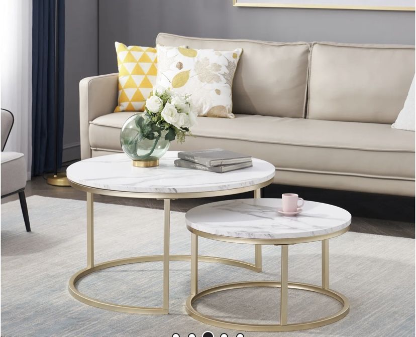 Round Coffee Table Set
