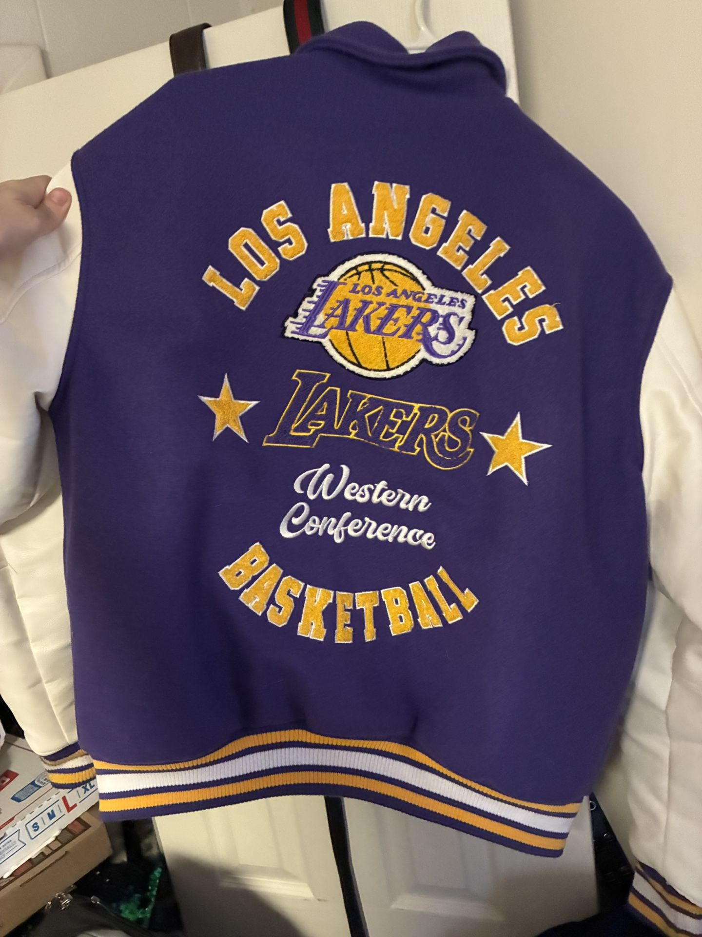 LA Lakers Letterman’s leather Jacket