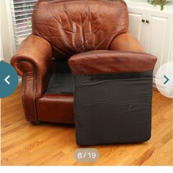 Oversized Faux leather chair