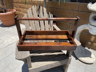 Vintage Hand Made Wooden Farmhouse Basket