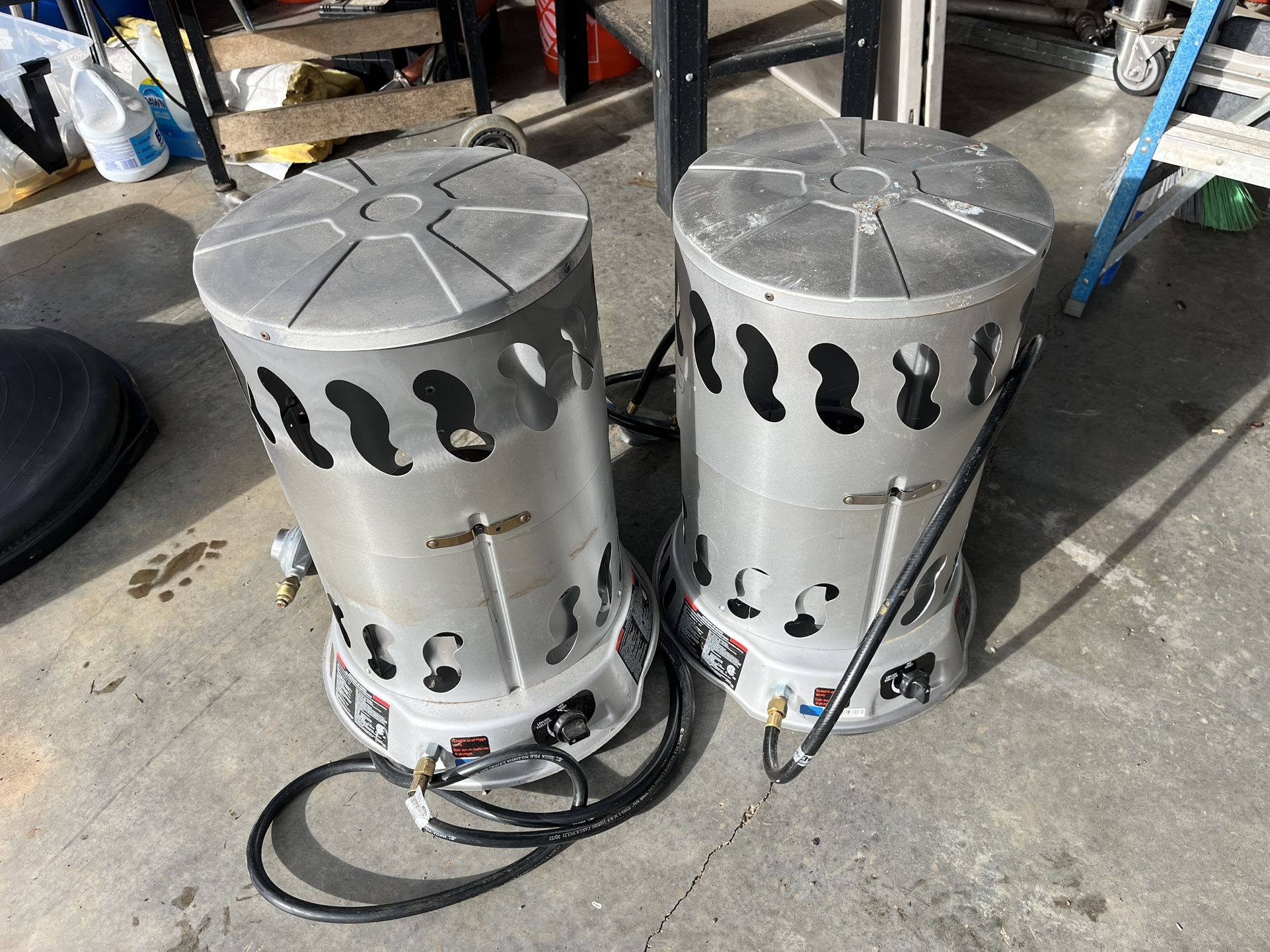 2 High Intensity Propane Heaters