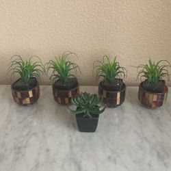 Beautiful Small  Artificial Plants With Container 