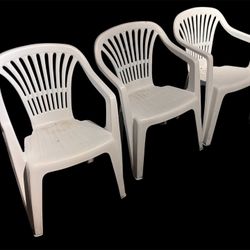 3 Outdoor Patio Chairs