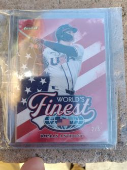2026 Topps Finest "Worlds Finest" Roman Anthony Red 2/5