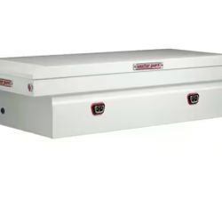 Weather Guard 72 in. White Steel Full Size Crossover Truck Tool Box