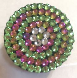 Custom colorshifting rhinestone phone grip