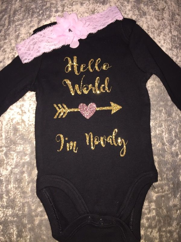Custom newborn onesie