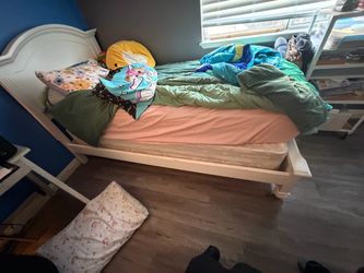 Twin bed frame  and twin mattress