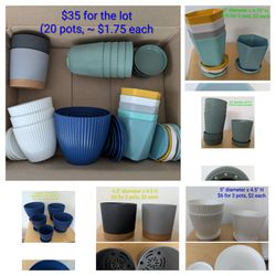 $35 for 20 plant pots or $2 each - excellent/mint condition