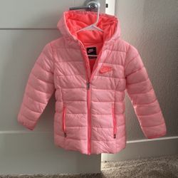 Girls Nike Size 6x winter Jacket Pink 