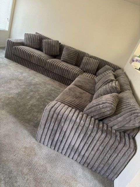 Jumbo Curdoroy Sectional 5 Colors Avail (Picture Is Customer )