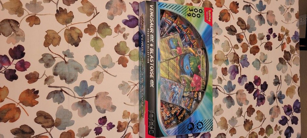 Venusaur EX And Blastoise EX Premium Collection Pokemon Box