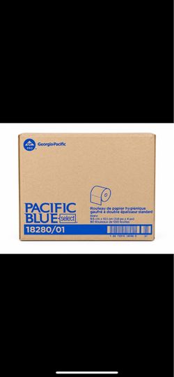 Pacific blue toilet paper