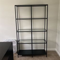 Back Shelf; Glass Shelves In Middle 