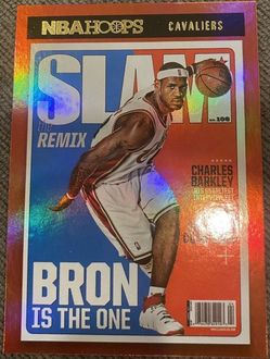 2020-21 NBA Hoops Lebron James Slam Cover Holo Foil SP Beautiful!
