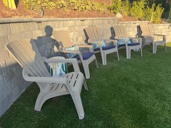 8 Adirondack chairs