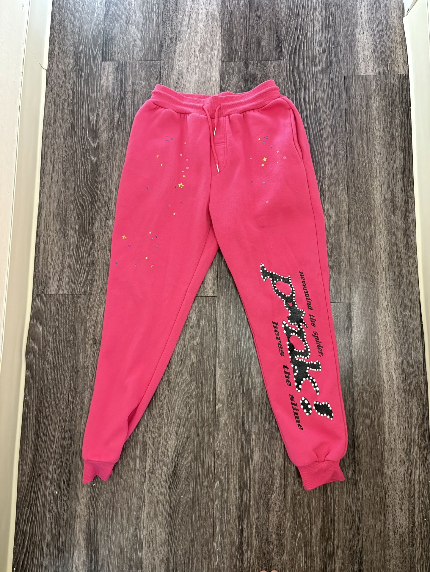 Spider pink joggers 