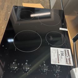 GE 30” Built-In Knob Control Electric  Cooktop 
