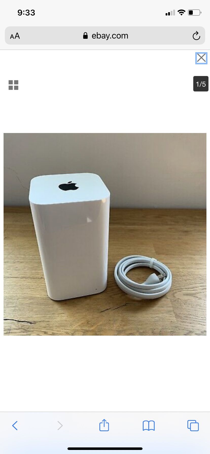 Apple AirPort Extreme Base Station A1521 6th Gen Dual Band 802.11ac Wifi Router