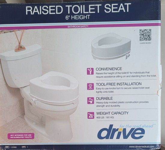 NEW 6 Inch Toilet Heightner/ Still In Box 