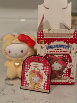 Hello kitty plush keychain Teddy pajamas