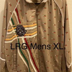 LRG Lifted Research Group Guiding Star Track Warm Up Jacket Men’s XL