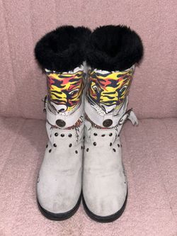 Ed hardy fur boots