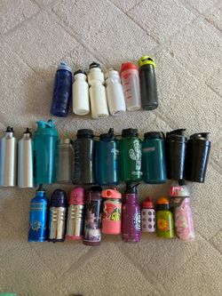 New and gently used drinking  bottles