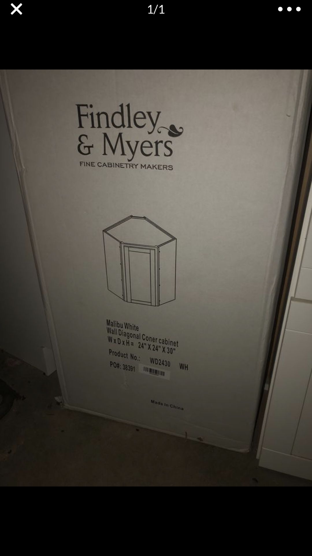 Myers Malibu White Corner Cabinets