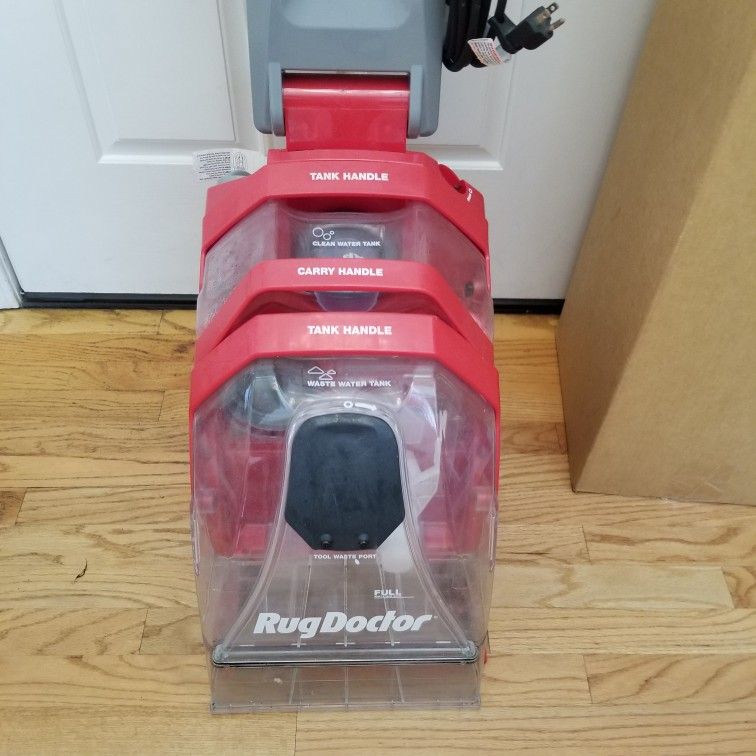 NEW cond RUG DOCTOR CARPET SHAMPOO CLEANING SYSTEM , ATTACHMENTS , AMAZING POWER SUCTION , WORKS EXCELLENT , IN THE BOX