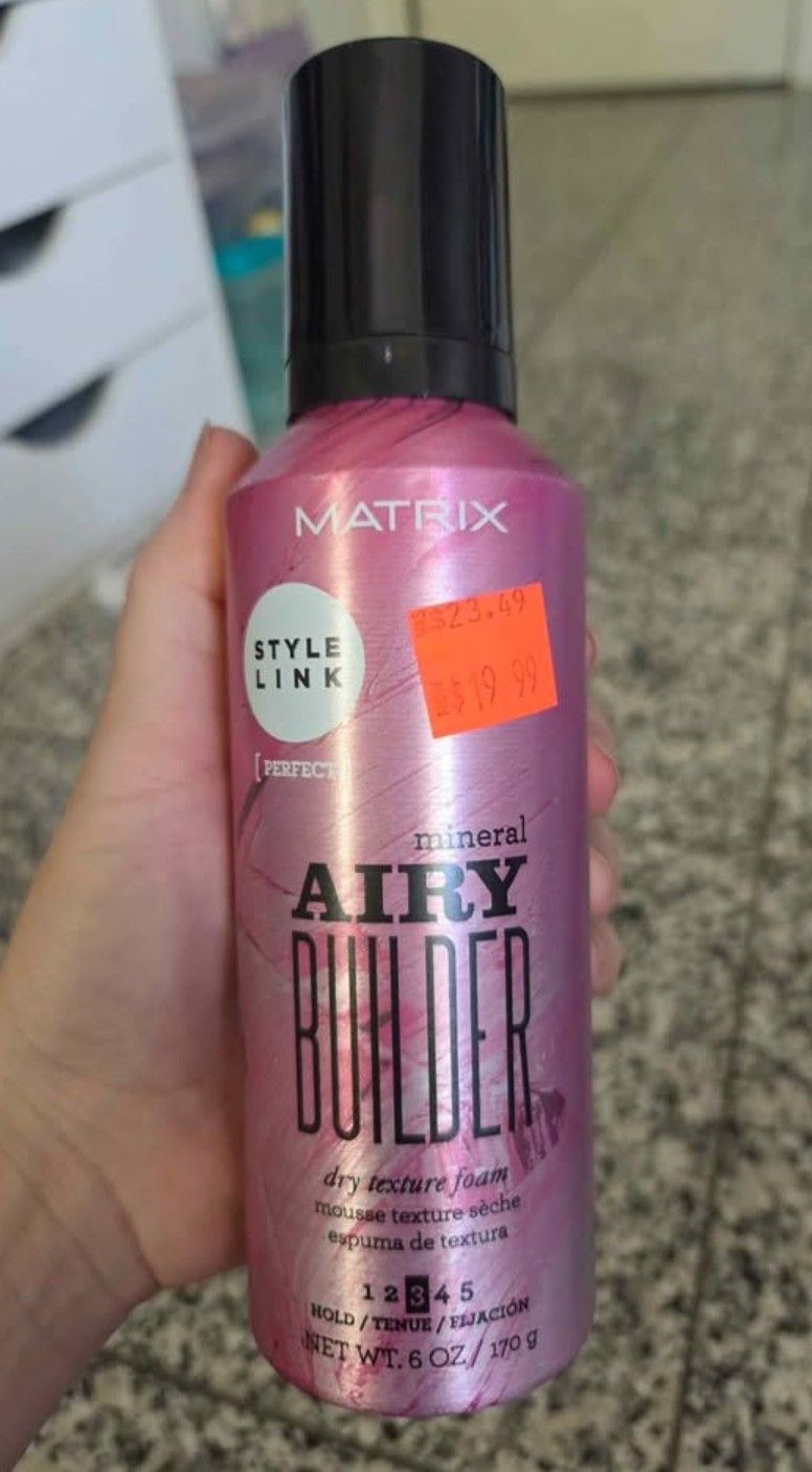 MATRIX mineral airy builder dry texture foam MOUSSE hair products new salon