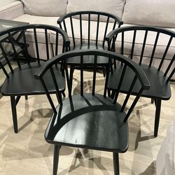 4 dining chairs, & tv stand