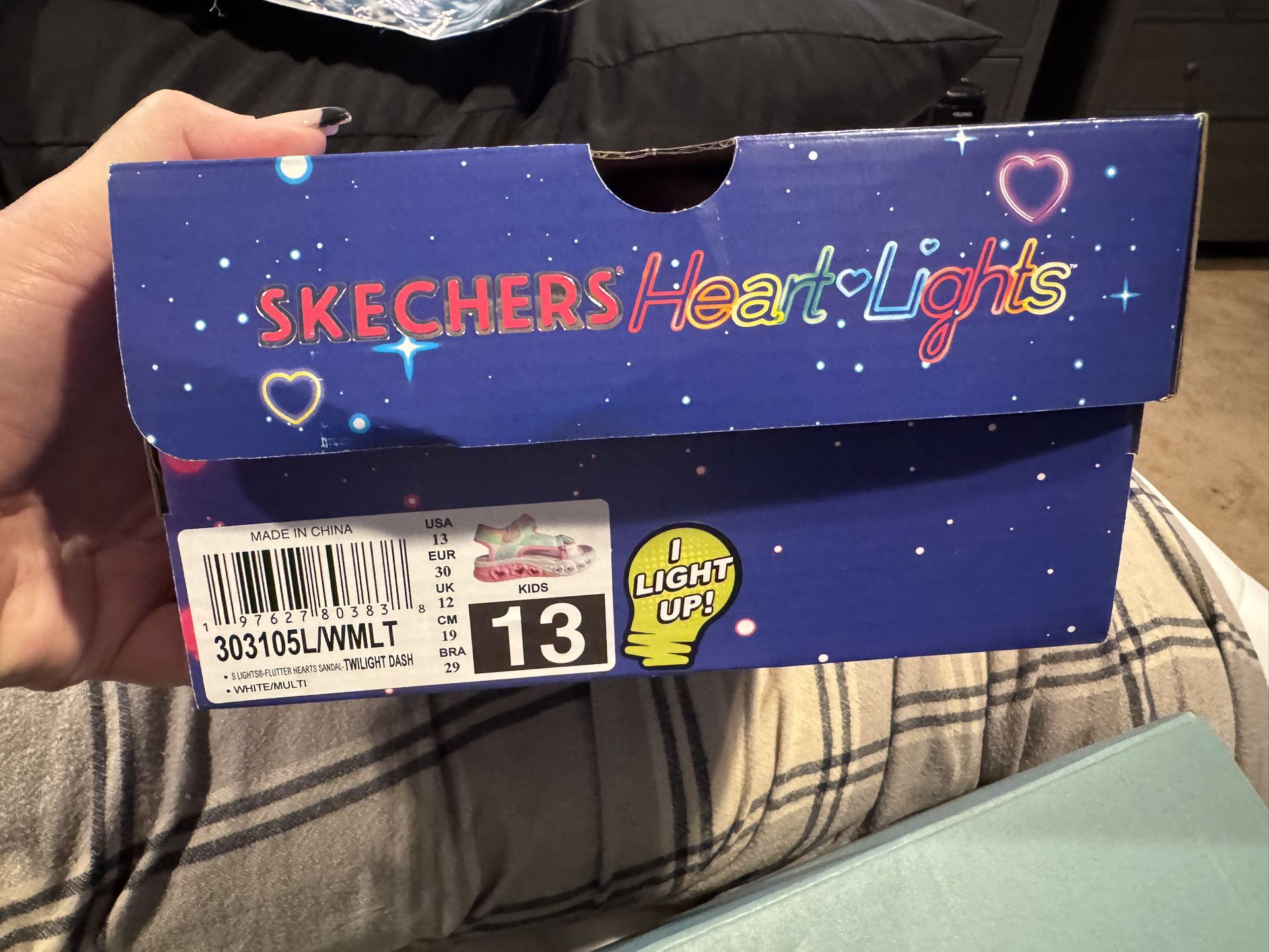 Girls Sketchers Light Up Sandals Size 13 Pink $25