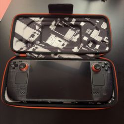 Steam Deck OLED 1 TB Special Edition Transparent Black with Orange Accents