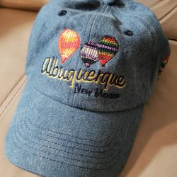 Albuquerque NM Blue Denim Cap.  Like New.