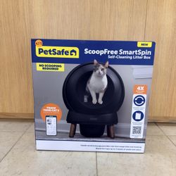 PETSAFE SCOOPFREE SMARTSPIN SELF-CLEANING LITTER BOX 