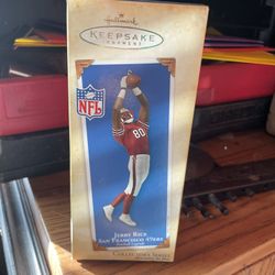 Jerry Rice figurine x mas ornament