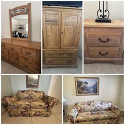 Room Furniture Set + Sofas (Muebles de Cuarto y Sofas)