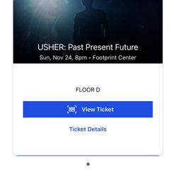 Usher Ticket Floor Seats