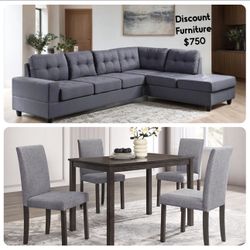 NEW 2 Or 3 ROOM PACKAGES DEALS - BED MATTRESS DINING ROOM SECTIONAL SOFA AND FINANCING AVAILABLE 