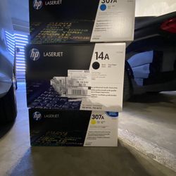 Set Of 3 Used Ink Cartridge Toner For HP Printer Recycle