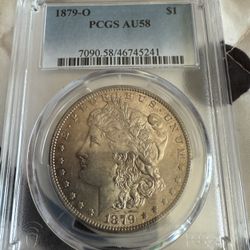 1879-O PCGS AU58 Morgan Silver Dollar