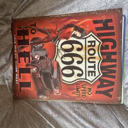 Metal Car Sign Collectible 