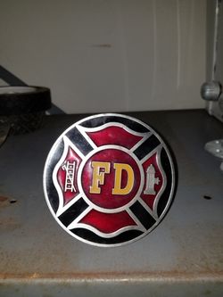 Fire Fighter Metal Hitch Cover