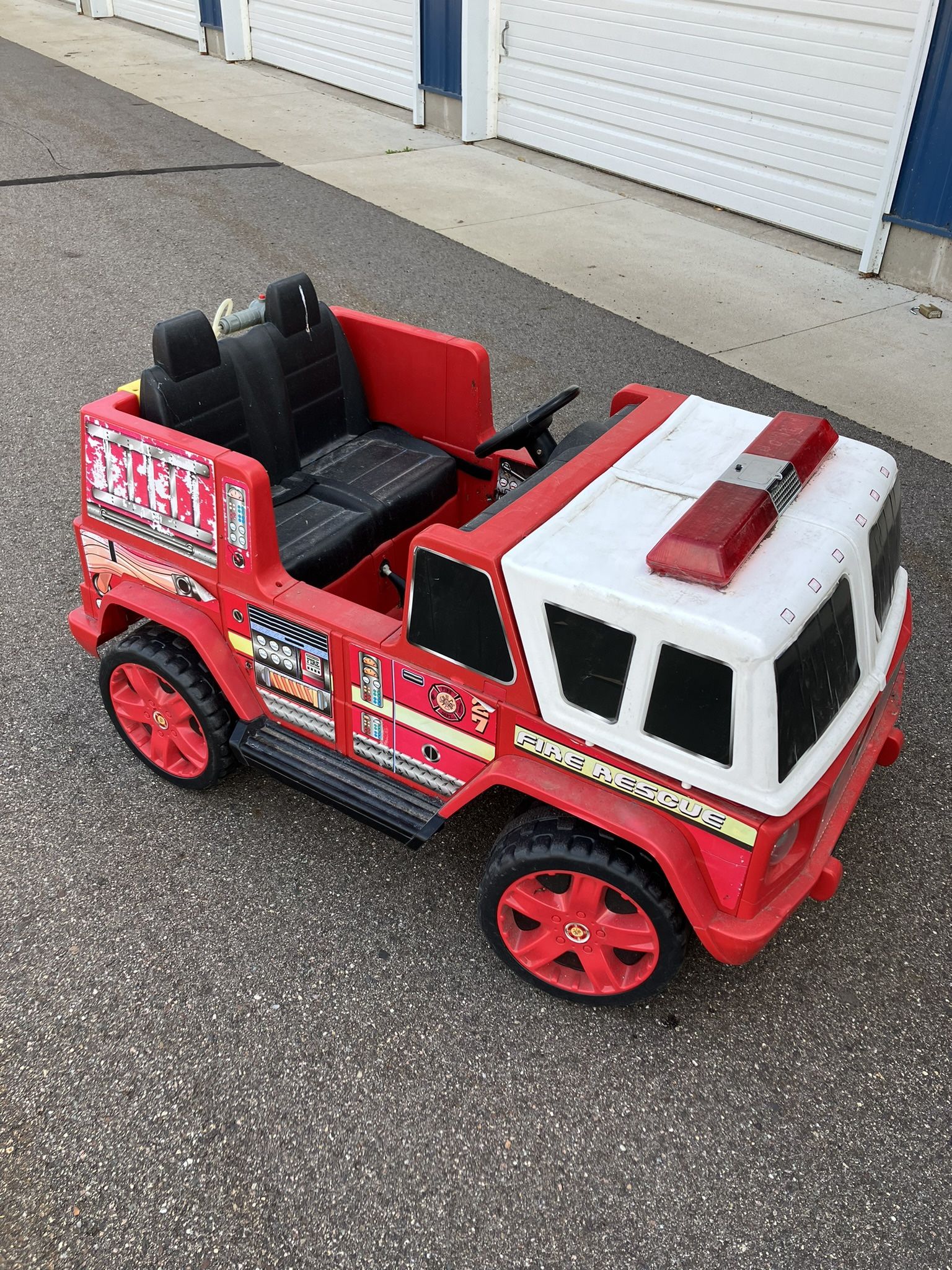 Kid Motorz 12V Fire Engine Two Seater Powered Ride-On