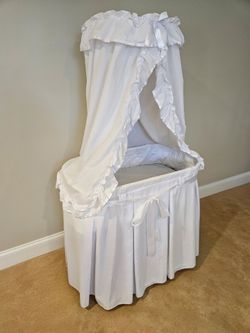 White Canopy Bassinet