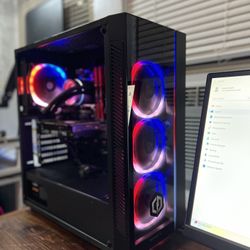 High-End Gaming PC – Ryzen 7 / RTX 3060 / 32GB RAM / 1TB SSD + Monitor + Keyboard