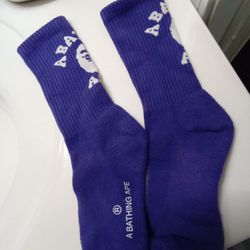 Purple Bape Socks