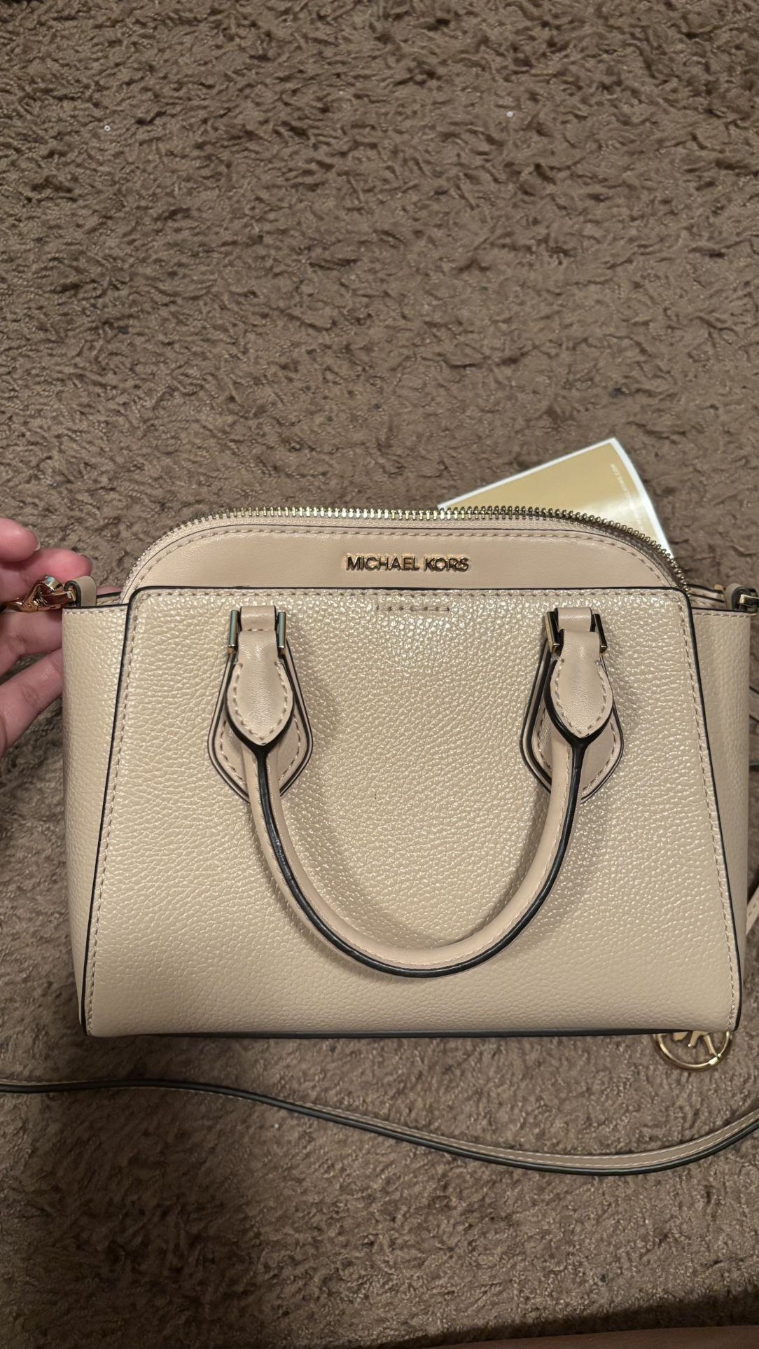 Michael Kors Daria Small Pebble Leather 2-in-1 Satchel Crossbody Handbag